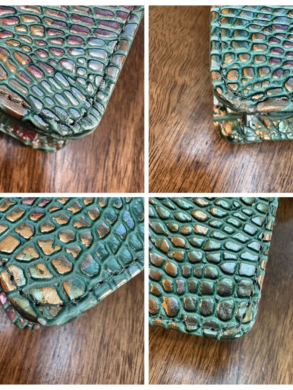Brahmin EUC Wendy- Soulful - Multi Color Metallic - EXCLUSIVE - Crossbody/Clutch - Picture 9 of 17